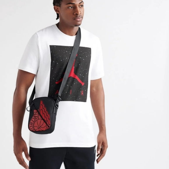 Jordan Other - 🎁 Air Jordan Black Red Mens Shoulder Bag